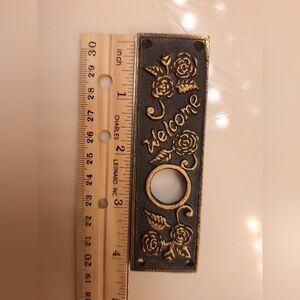 Doorbell Cover Plate, Embossed